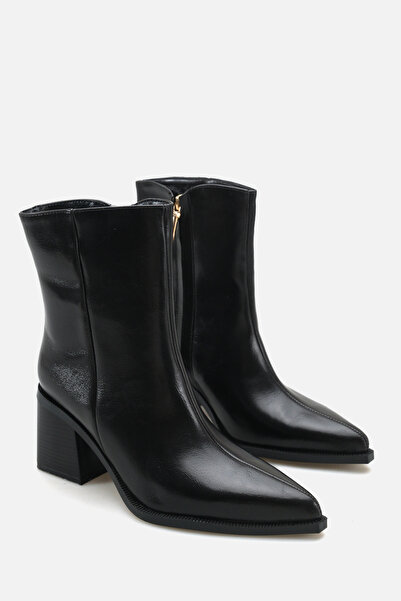Liza Shoes Sosa Women's Pointed Toe Short Heeled Boots A016- K4002