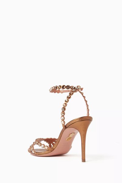 Shoes Tequila 85 Sandals in Laminated Nappa Leather