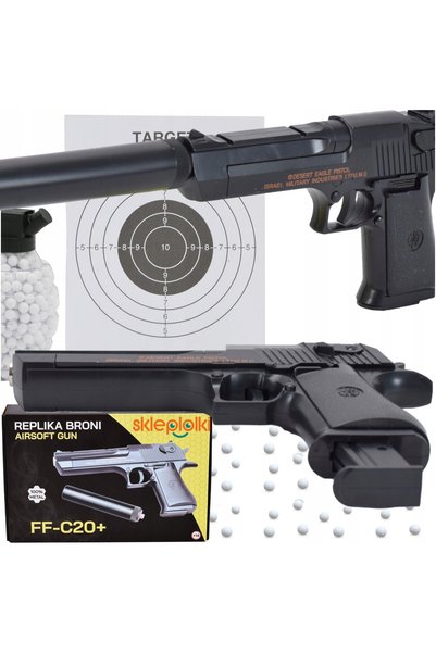 Skleplolki Pistol ASG Metalic cu Bile Plastice BB - Set cu 800 Bile Inclus