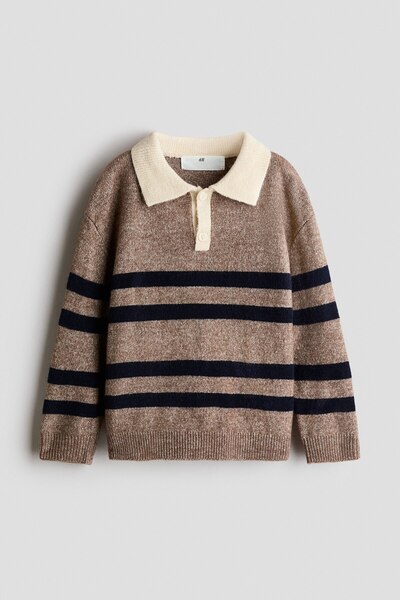 H&M İnce Triko Polo Kazak