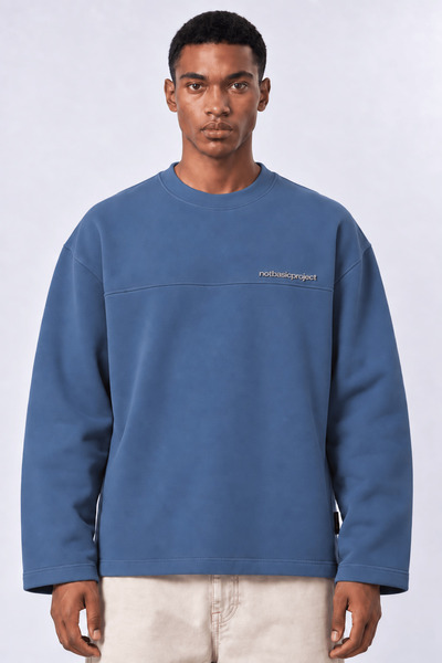 Respire Men's Notbasicproject Oversize Long Sleeve Petrol