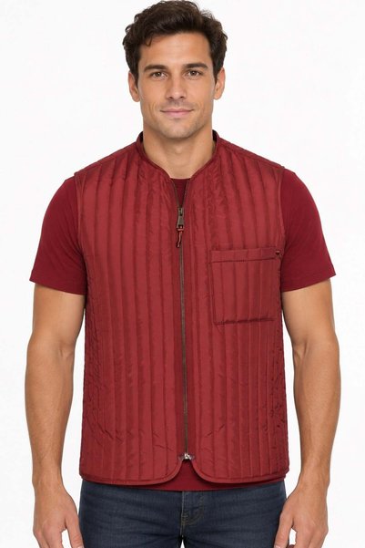 Dewberry Men's Vest Claret Red Y9611