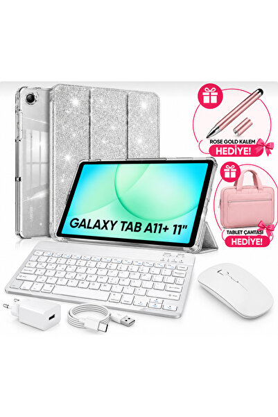 Samsung GALAXY TAB A11+ 6 GB 128 GB+ KILIF+ KLAVYE+ MOUSE+ ŞARJ ALETİ+ (HEDİY...