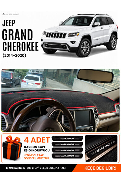 e-biz Jeep Grand Cherokee (2014-2020) Compatible Dashboard Cover, Dashboard C...