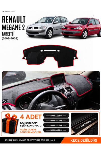 e-biz Renault Megane 2 with Large Screen (2002-2009) Compatible Dashboard Cov...