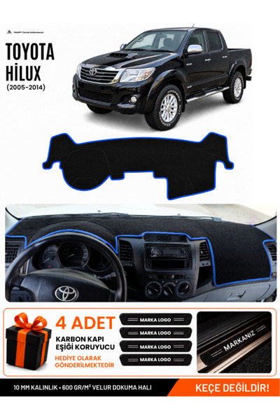 e-biz Toyota Hi̇lux (2005-2014) Compatible Glove Box Protection, Glove Box Co...