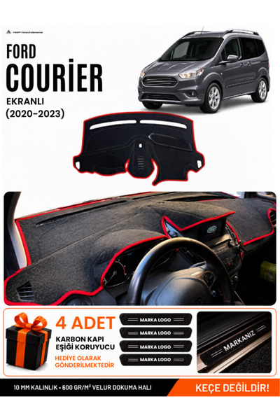 e-biz Ford Courier (2020-2023) Compatible Glove Box Cover with Screen, Glove ...