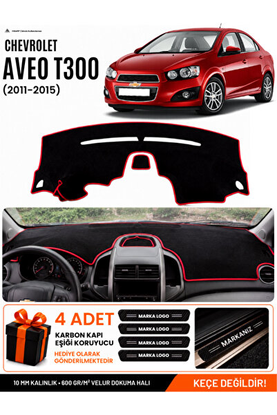 e-biz Chevrolet Aveo T300 (2011-2015) Compatible Dashboard Cover, Dashboard C...