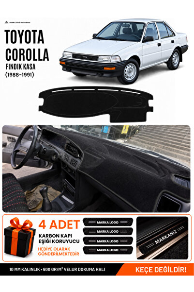 e-biz Toyota Corolla Findik Kasa (1988-1991) Compatible Dashboard Cover, Dash...