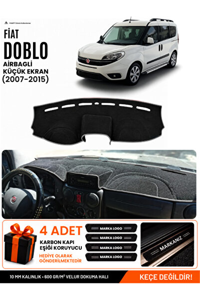 e-biz Fi̇at Doblo (2007-2015) Airbagged Small Screen Compatible Dashboard Cov...