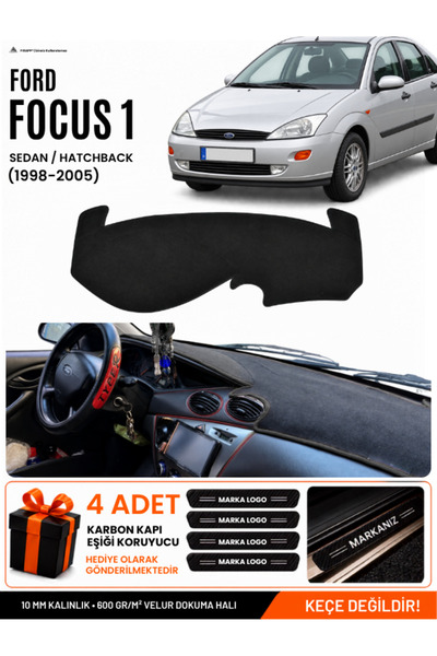 e-biz Ford Focus 1 (1998-2005) Compatible Glove Box Protection, Glove Box Cov...
