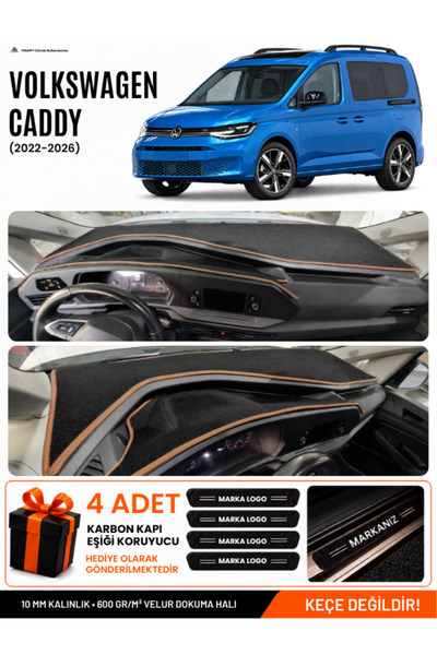 e-biz Volkswagen Caddy (2022-2026) Compatible Dashboard Cover, Dashboard Case...