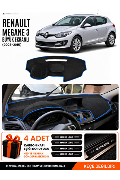 e-biz Renault Megane 3 Large Screen (2008-2015) Compatible Glove Box Cover, G...