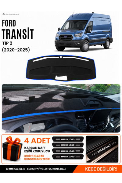 e-biz Ford Transit Type 2 (2020-2025) Compatible Glove Box Cover, Glove Box C...