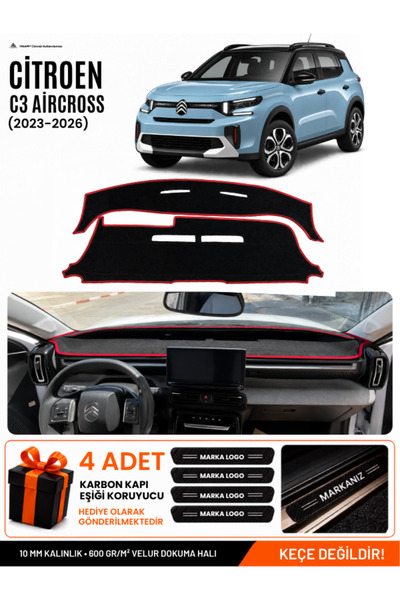 e-biz Ci̇troen C3 Ai̇rcross (2023-2026) Compatible Glove Box Cover, Glove Box...