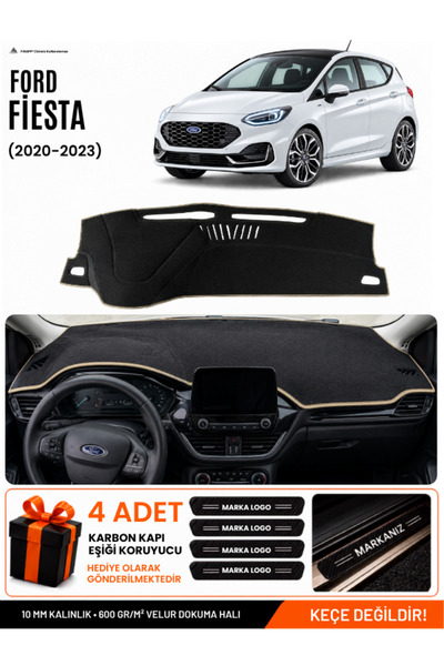 e-biz Ford Fi̇esta (2020-2023) Compatible Glove Box Protection, Glove Box Cov...