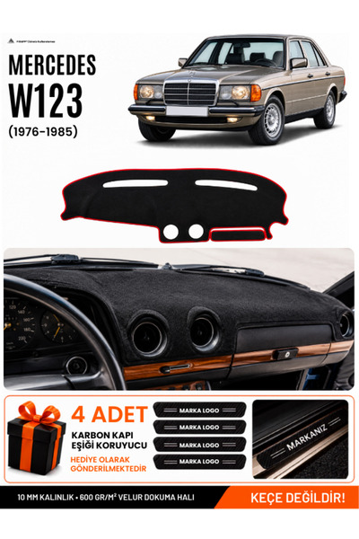 e-biz Mercedes W123 (1976-1985) Compatible Glove Box Cover, Glove Box Case - ...