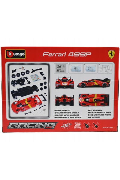 BBURAGO FERRARI 499P KIT MODEL METALIC 1:24