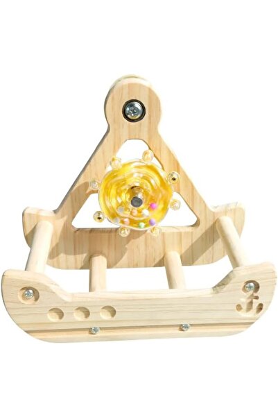 TERRIFI Interactive Bird Exercise Wheel with Fun Rocking Function, Silent Met...