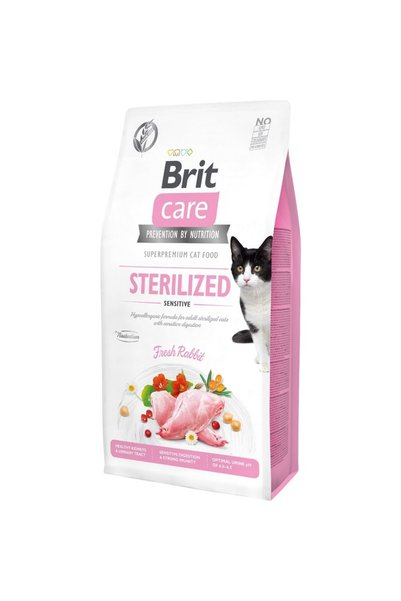Brit Care Sterilized Sensitive 7kg Tahılsız Tavşanlı Kısırlaştırılmış Kedi Ma...