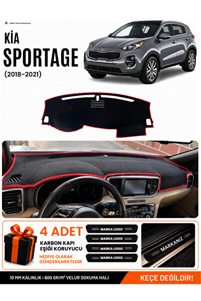 e-biz Kia Sportage (2018-2021) Compatible Dashboard Cover, Dashboard Case - B...