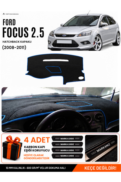 e-biz Ford Focus 2.5 Hatchback with Cover (2008-2011) Compatible Dashboard Co...