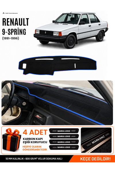 e-biz Renault 9 Spri̇ng (1991-1996) Compatible Glove Box Cover, Glove Box Cas...