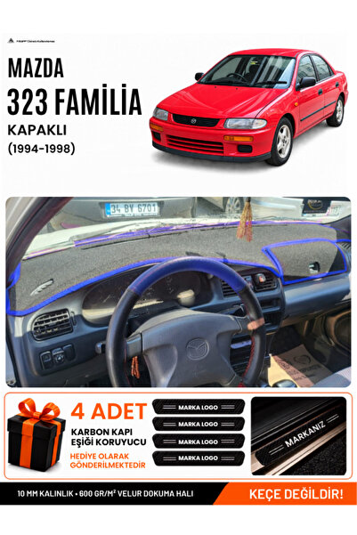 e-biz Mazda 323 Fami̇li̇a Covered (1994-1998) Compatible Glove Box Cover, Glo...