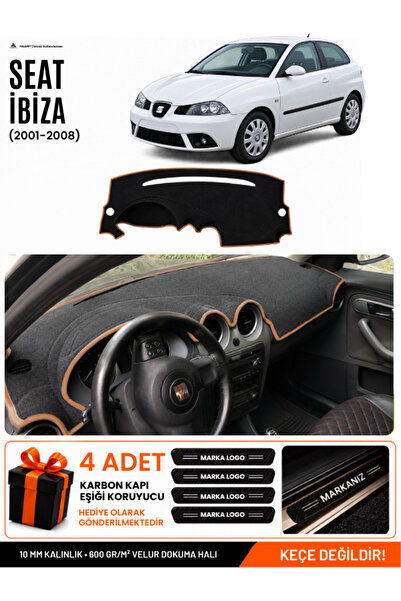 e-biz Seat Ibiza (2001-2008) Compatible Glove Box Cover, Glove Box Case - Bla...