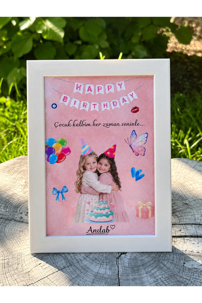 Doğum Günü hediyesi Kişiye Özel Fotoğraflı çerçeve 15x21cm