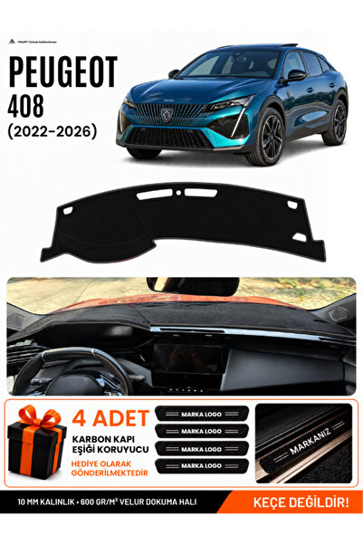 e-biz Peugeot 408 (2022-2026) Compatible Glove Box Protection, Glove Box Cove...