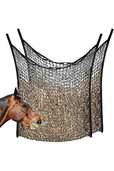 ALMEKAQUZ 2Pcs Professional Slow Feed Hay Nets, 35"x31" Extra Large Hay Bags ...