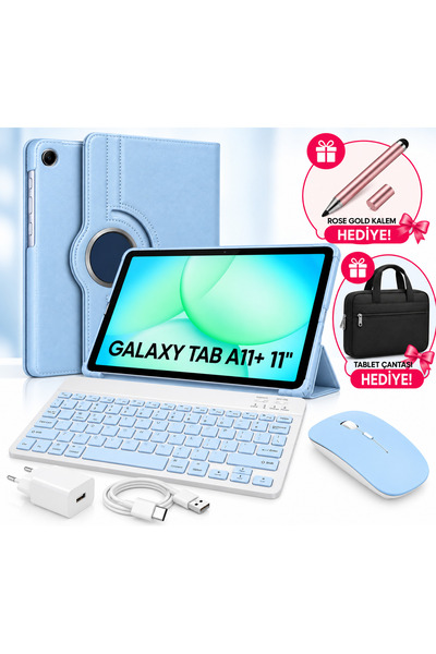 Samsung GALAXY TAB A11+ 6 GB 128 GB+ KILIF+ KLAVYE+ MOUSE+ ŞARJ ALETİ+ (HEDİY...