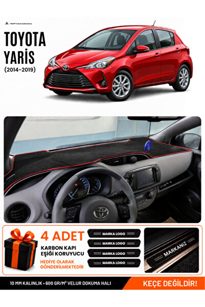 e-biz Toyota Yaris (2014-2019) Compatible Dashboard Cover, Dashboard Case - B...