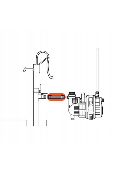Gardena ABYSS WELL FURTUN DE ASPIRAȚIE 50 CM DIAMETRU 25MM (1') 01729-20