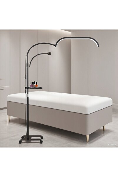 NO BRAND Lampă Cosmetică LED cu Stativ Moon Fără Umbre + Roți 45W Marinelli G...