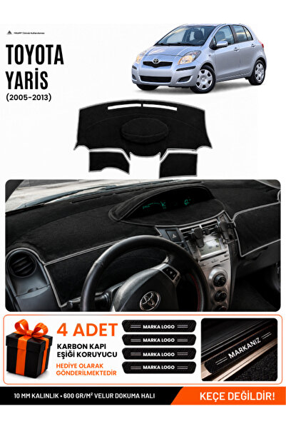 e-biz Toyota Yaris (2005-2013) Compatible Glove Box Protection, Glove Box Cov...