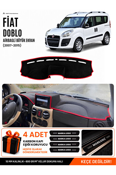 e-biz Fiat Doblo Airbagged Large Screen (2007-2015) Compatible Dashboard Cove...