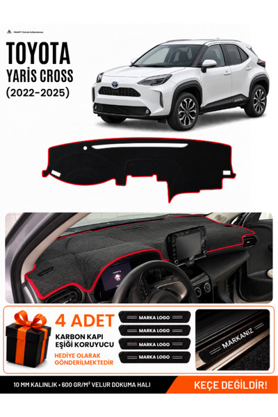 e-biz Toyota Yari̇s Cross (2022-2025) Compatible Dashboard Cover, Dashboard C...