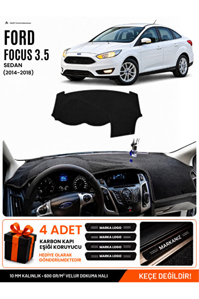 e-biz Ford Focus 3.5 Sedan (2014-2018) Compatible Dashboard Cover, Dashboard ...