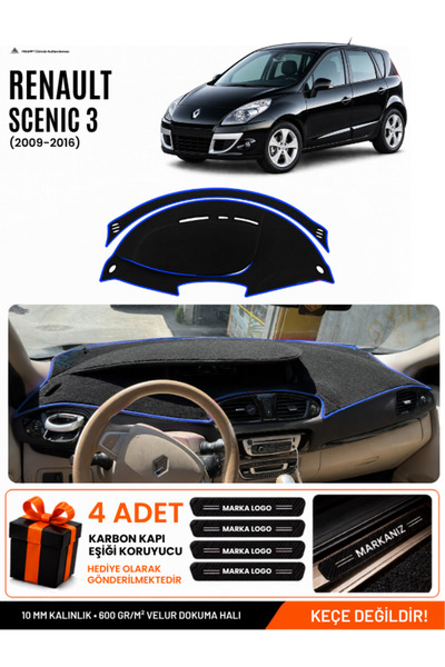 e-biz Renault Scenic 3 (2009-2016) Compatible Glove Box Cover, Glove Box Case...