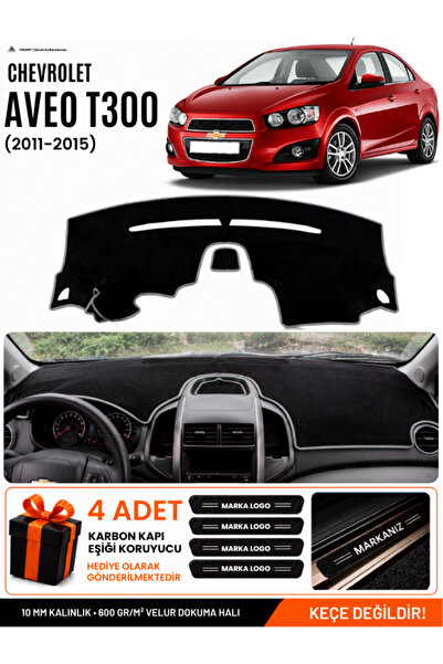 e-biz Chevrolet Aveo T300 (2011-2015) Compatible Dashboard Cover, Dashboard C...