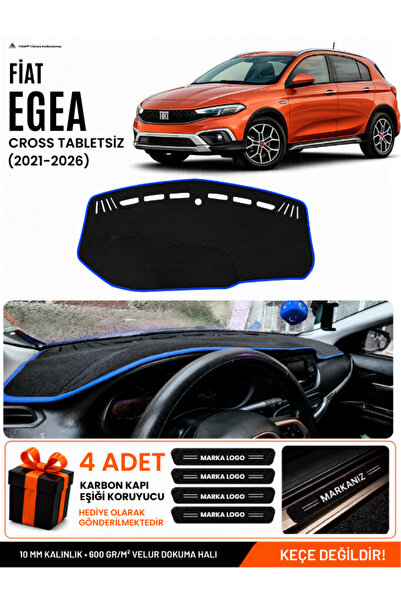 e-biz Fi̇at Egea Cross (2021-2026) Tablet-Free Compatible Glove Box Cover, Gl...