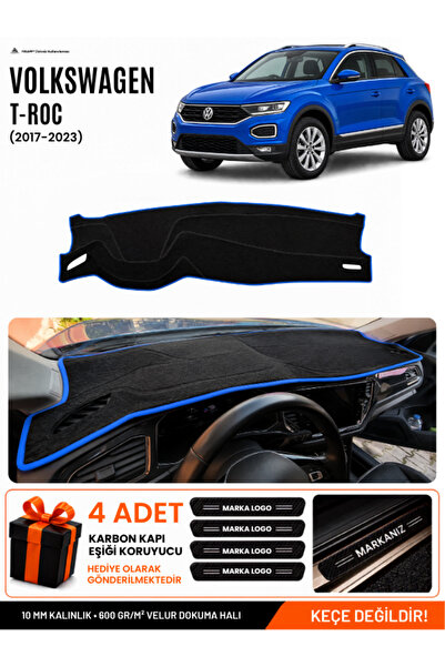 e-biz Volkswagen T-Roc (2017-2023) Compatible Dashboard Cover, Dashboard Case...