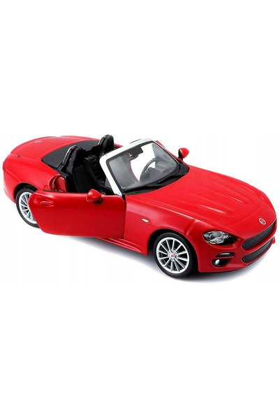 BBURAGO FIAT 124 SPIDER MODEL METALIC 1:24 ROȘU