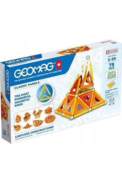 GEOMAG SET CLASIC DE CONSTRUCȚIE MAGNETICĂ CU 472 DE ELEMENTE