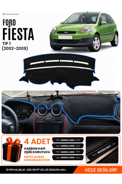 e-biz Ford Fi̇esta Type 1 (2002-2009) Compatible Glove Box Cover, Glove Box C...