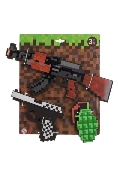 OEM Set de Joaca cu Arme din Spuma Minecraft - 3 piese