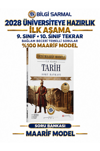 Bilgi Sarmal Yayınları 2028 ÜNİV.HAZIRLIK TARİH 9.10.SINIF TEKRAR İLK AŞAMA M...