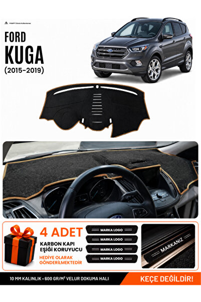 e-biz Ford Kuga (2015-2019) Compatible Glove Box Cover, Glove Box Case - Blac...